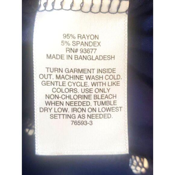 St.Johns Bay Blue White Polka Dot Maxi Skirt Size 2X - Picture 5 of 7